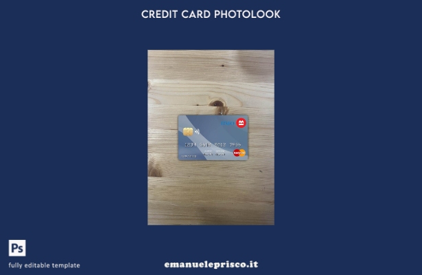 modello anteriore photolook mastercard della banca canadese di stile verificato